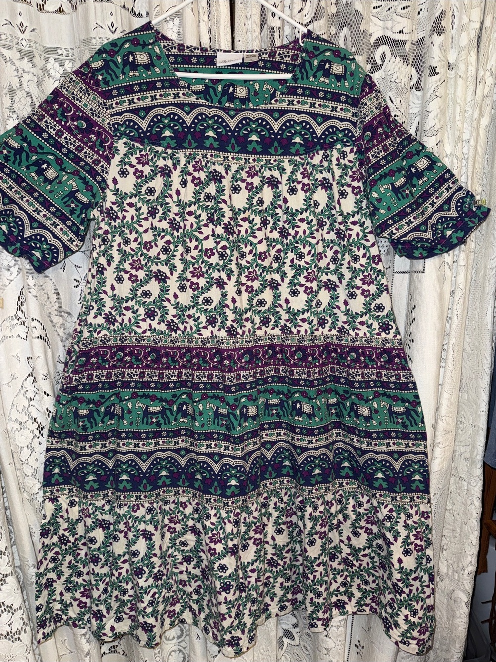 Vermont country store boho Mumu dress 1X